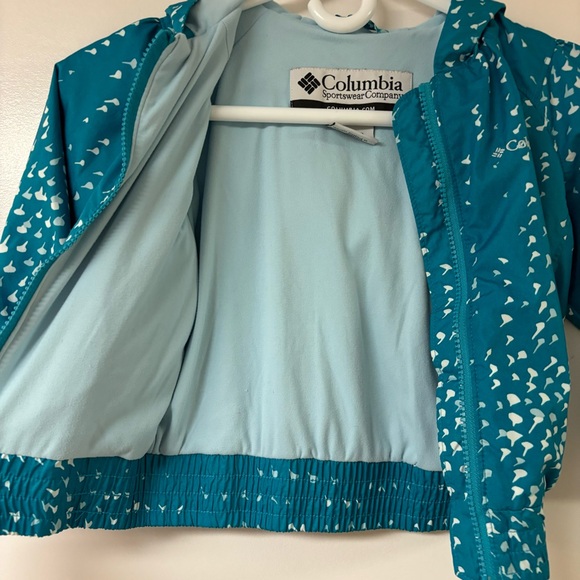 Girls Columbia lightweight jacket 4T Blue - Picture 5 of 6